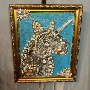Unicorn Mystic Fairytale Broken Vintage Jewelry Art